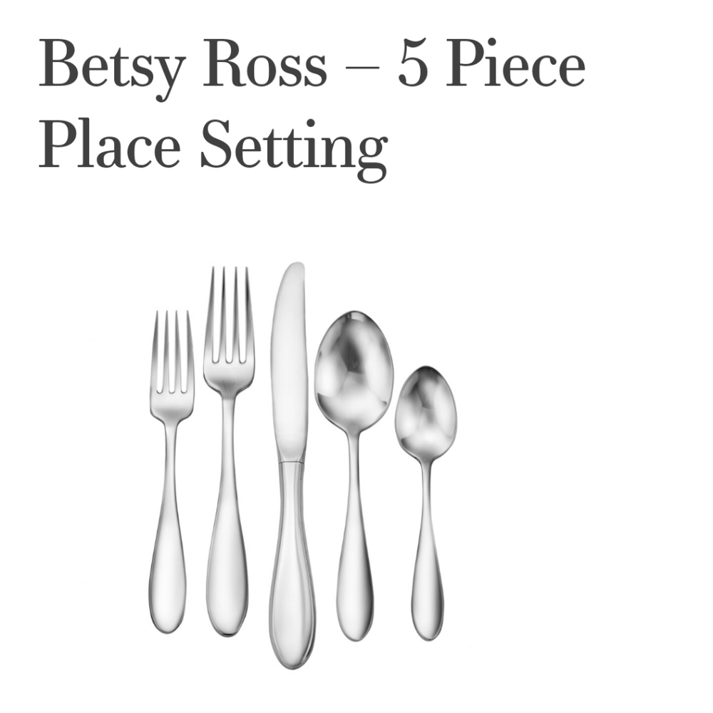 Betsy Ross 5pc Place Setting Betsy Ross Flatware by Liberty